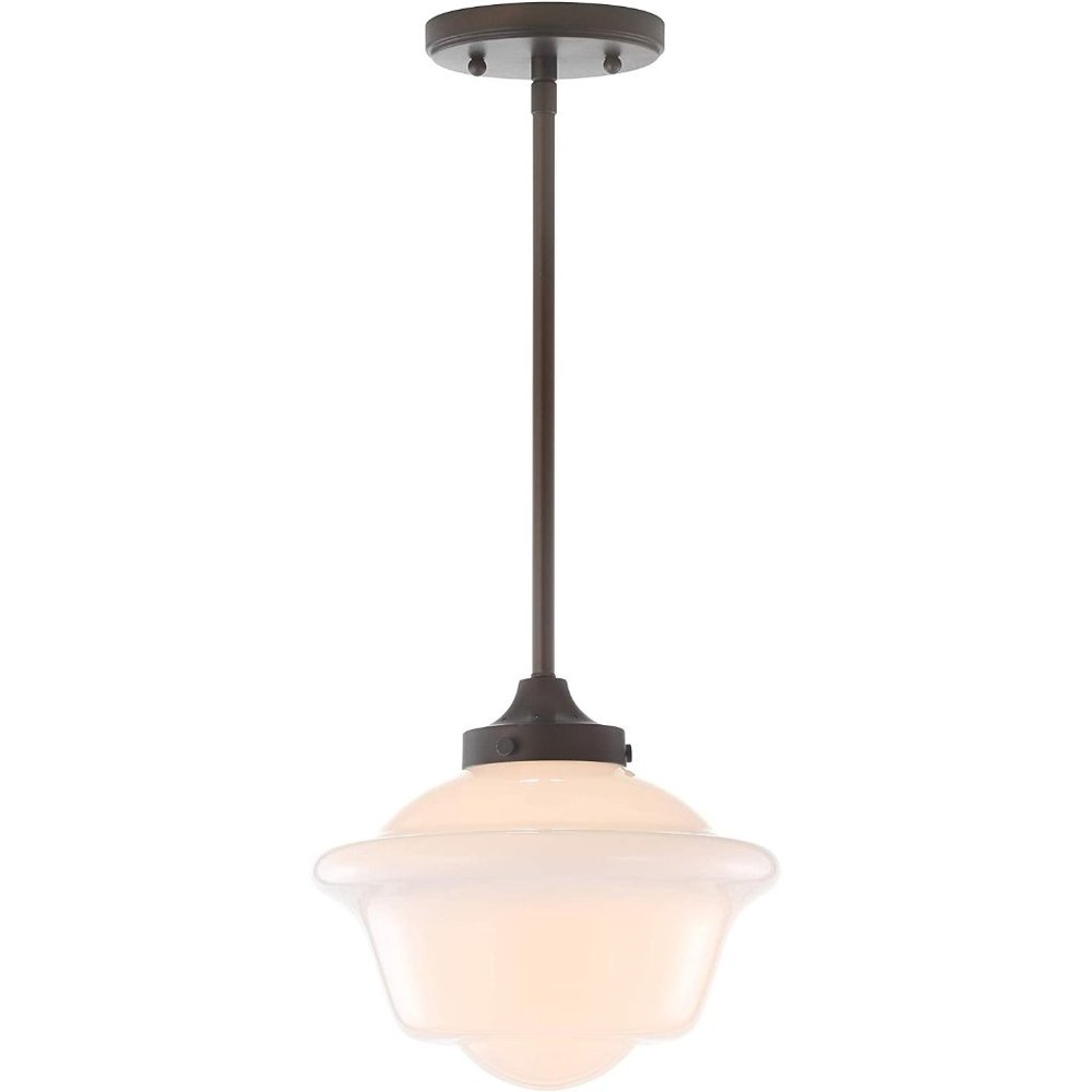 JONATHAN Y JYL3517C Kurtz 9.5" Adjustable Drop Metal/Glass LED